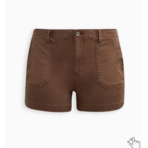 Torrid plus size shorts, lightweight breathable twill, medium stretch, NWT, 20, - Picture 6 of 6